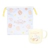 T'S Factory Sumikko Gurashi Plastic Cup & Drawstring Set, Bear