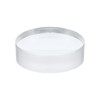 MECCANIXITY Acrylic Display Stand Base 4x1.2 Inch Solid Clear Cylinder