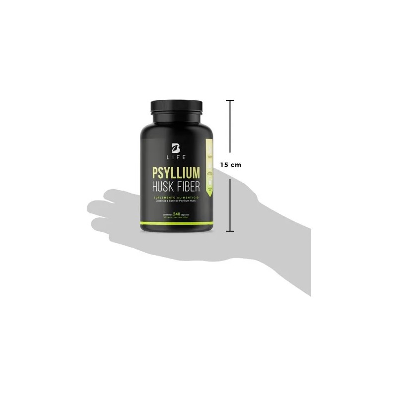 Fibra De Psyllium Husk De 240 Cápsulas Psyllium Husk B