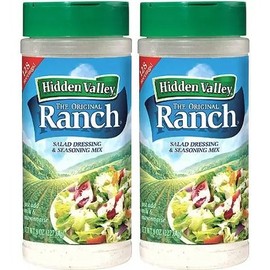 Hidden Valley Original Ranch Seasoning and Salad Dressing Mix, Two 8 Ounce Canisters (16 Ounces Total)