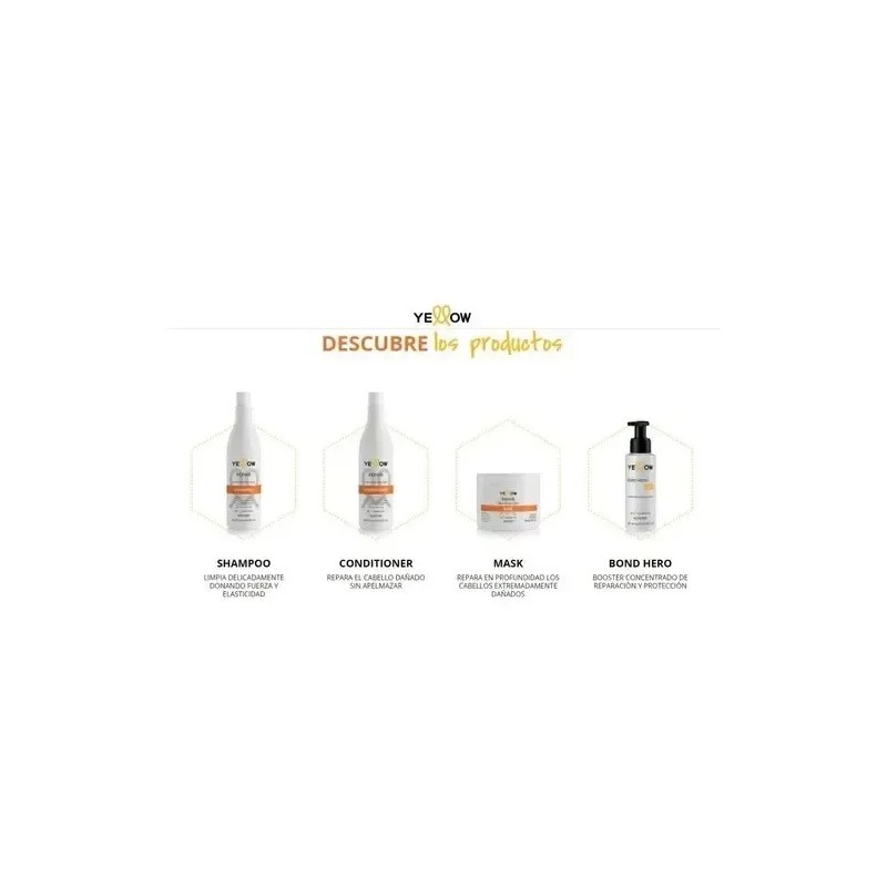 Shampoo Y Mascarilla Repair Yellow Alfaparf Cabello Dañado