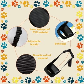 Short Snout Dog Muzzle, Soft Muzzle for Small Medium Large Sized Dog, Dog Mouth Guard Muzzle for Pitbull American Bulldog Boxer Rottweiler Shih Tzu Chihuahua Barking Biting Grooming (Black, XS)