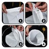 PLLDVEFD 1 Piece Stainless Steel Ring, 3 Piece Filter Bag,