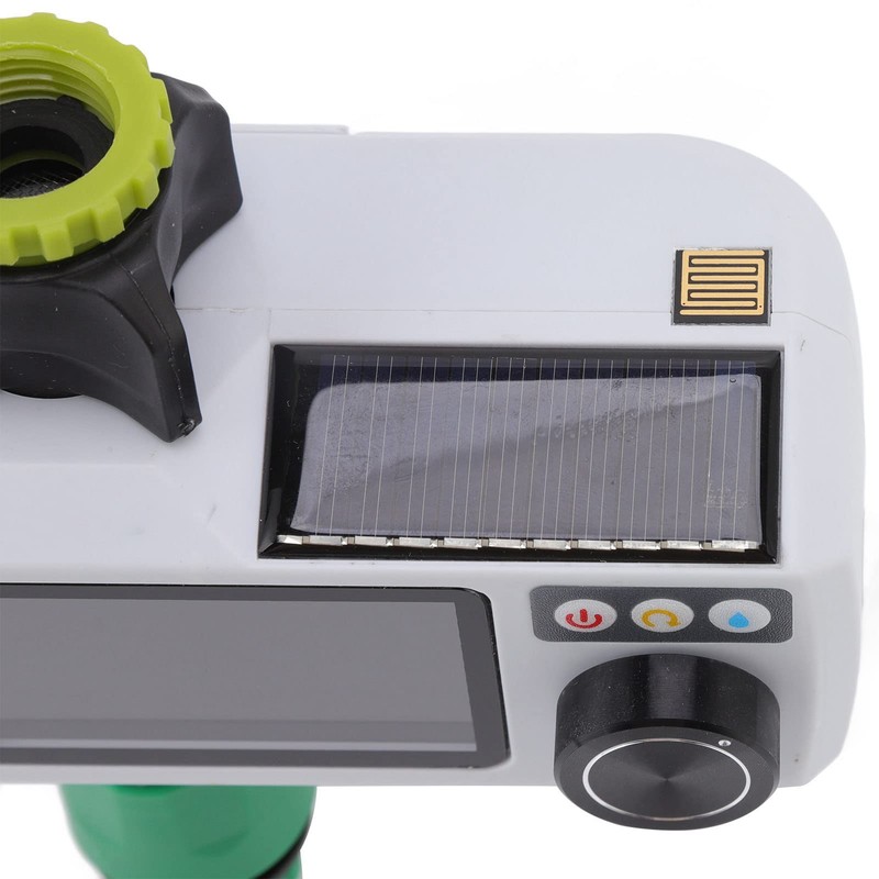 Shanrya Temporizador de Riego Solar con Pantalla Grande, Detección de