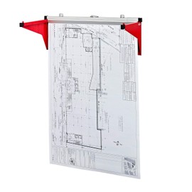 Adir Blueprint Wall Rack - Blueprint Plans Organizer and Construction Plan Holder - Poster Display and Map Rack for Office and Home