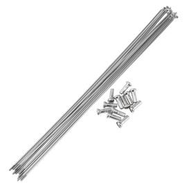 HEROFFIX 12 Set 14G Bicycle Spokes 293mm Bike Wheel Spokes 304 Stainless Steel Silver Tone