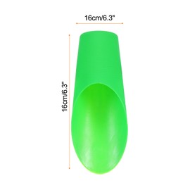 HARFINGTON Bonsai Soil Scoop 6.3" x 1.8" Plastic Colorful Mini Garden Shovel Cultivation Digging Transplanting Tools for Plant Flower Succulent Coffee Beans, White