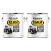 Rust-Oleum 280166-2PK Farm & Implement Enamel Paint, Gallon, Gloss White,