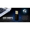 HAJAAN 600 Mbps USB WiFi Adapter 2.4/5.8Ghz Dual Band Wireless