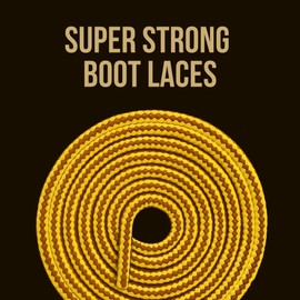 Mercury + Maia USA-Made Heavy Duty Boot Laces, Tough Shoelaces and Bootlaces for Work & Hiking