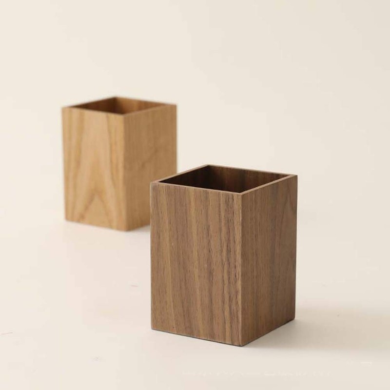 Pen Holder, Wooden Pen Stand, Tabletop Storage, Chopstick Stand, Caratory,