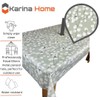 Karina Home Outdoor Garden Tablecloth with Parasol Umbrella Hole Sage