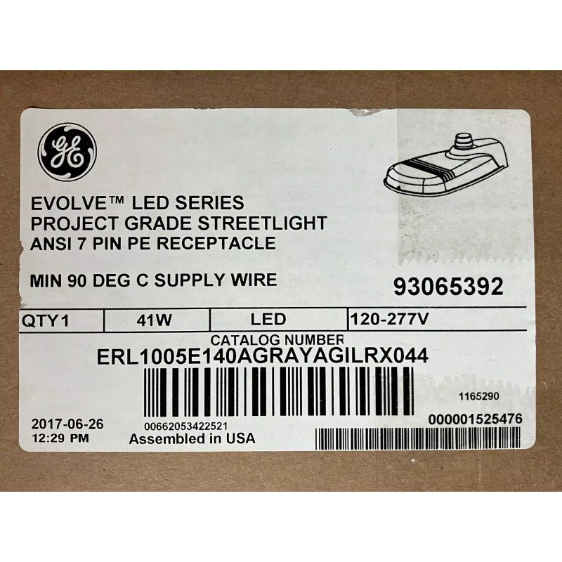 GE NIB GE Evolve LED Street Light 120/277 VAC 41W