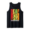 Hearing Aid Ear Disability Support Deaf Awareness Tank Top
