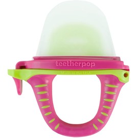 teetherpop - Fillable Freezable Baby Feeder for Breast Milk, Fine Purees, Smoothies, and More (PinkLimon)