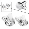 Unbranded Chrome Swingarm Covers Kit For Harley Softail 08-17 Deluxe