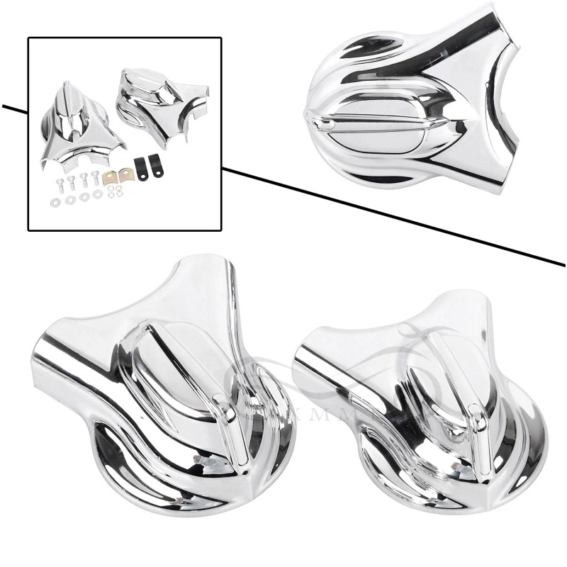 Unbranded Chrome Swingarm Covers Kit For Harley Softail 08-17 Deluxe