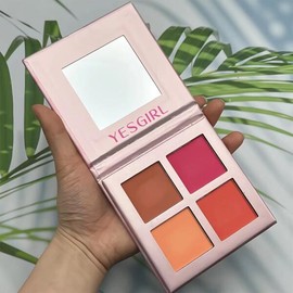 4색 매트 파우더 블러셔 저채도 소프트 선물로 해줍니다 크리스마스 포그 밝게 레드 4-Color Matte Powder Blusher Low Saturation Soft Christmas Gift Bright Red [2 CS 4 2]