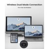 Wireless Mechanical Number Pad, Bluetooth 5.0&2.4G Wireless Dual Mode Hot