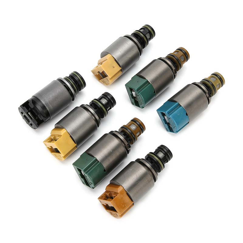 7Pcs Transmission Solenoid Valve Set Fit for 545i/550i/645ci/645Li/650i/5 7 Series
