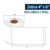 BLVD 10 Rolls 250 Labels 4X6 Shipping Direct Thermal for