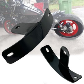 Rear Side License Plate Bracket Compatible with Harley Davidson 1993-2025,Sportster 48 72,Iron 883 1200,Nightster Roadster 1993-Up,Curved License Plate Side Mount Bracket with 1/2-inch mounting Area.