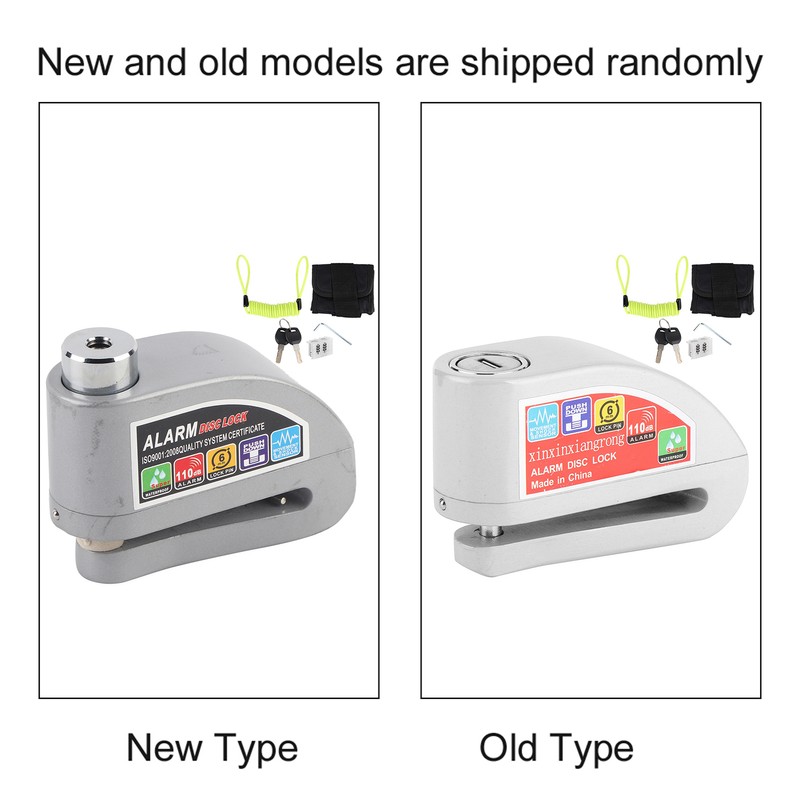 Waterproof Disc Brake Lock Kit 110dB Anti Theft Security Alarm