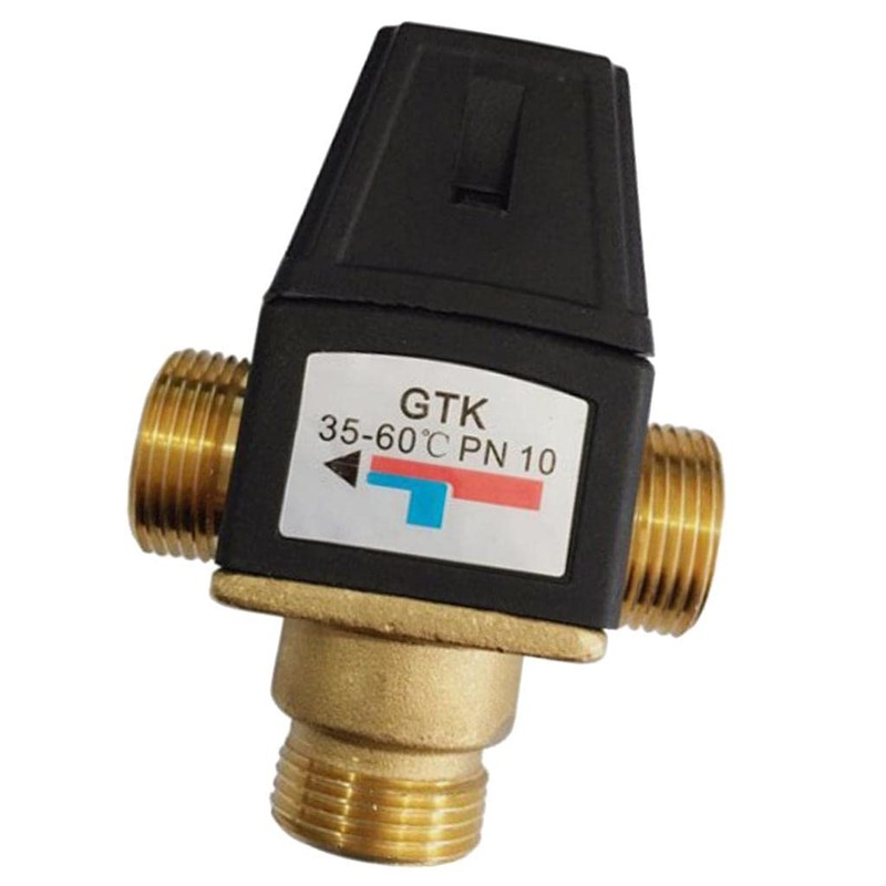 3-Way Thermostatic Mixing Valve Solar Water Heating Mixer Valve DN25