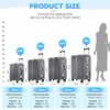 SIATELOO Zipperless Luggage | 20 Inch Airline Approved | TSA