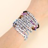 lureme Boho 10Pcs Multicolors Words Stackable Beads Elastic Bracelets Set(bl003586-1)