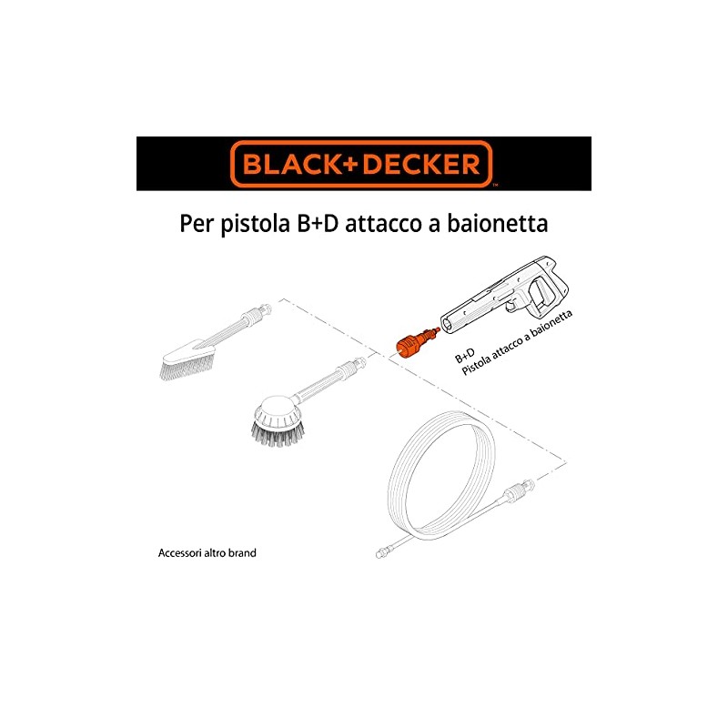 Black+Decker For Black+Decker Pressure Washer with Accessories Other Brands Adaptor