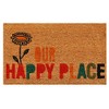 Calloway Mills 121901729 Our Happy Place Doormat, 17" x 29"