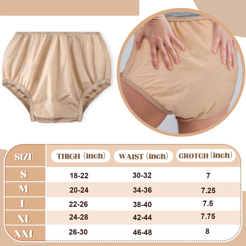 Vinsatin 10 Pcs Adult Plastic Diaper Cover Pull-On Cover Plastic