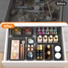 WOWBOX 32 PCS Clear Plastic Drawer Organizer Set, 4 Sizes