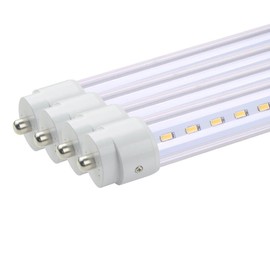 LED Fantasy LED 8Ft Tube Light Bulb T8/T10/T12 6000K (Cool White) Clear Cover FA8 Single Pin AC100V-277V UL Listed 36W (75W Fluorescent Equivalent) (Pack of 4)