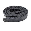 URBEST 1M Length Black Plastic 18 x 25mm Open One