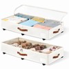 KitHero 6 Inches Under Bed Storage with Wheels Pack of
