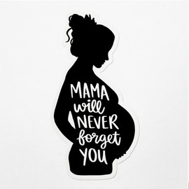 Decal Stickers of Mama Will Never Forget You Premium Indoor (No Waterproof) Vinyl Decal Stickers for Laptop Phone Accessory Helmet Car Window Mug Tuber Cup Door Wall Decoration ANDVER3g9018aBL