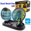 Unbranded Electric Fan Dual Head Car Cooling Fan360°Rotatio