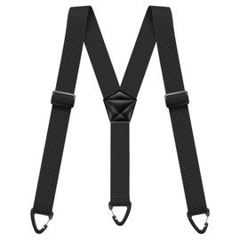 Mens Suspenders Hidden Suspenders for Men Heavy Duty Adjustable Elastic Braces Under Clothing with 3 Snap Loop for Jeans Pants 1.6 Inch Black