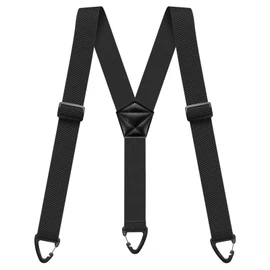 Mens Suspenders Hidden Suspenders for Men Heavy Duty Adjustable Elastic Braces Under Clothing with 3 Snap Loop for Jeans Pants 1.6 Inch Black