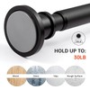 BRIOFOX Industrial Shower Curtain Rod - Never Rust Non-Slip 27-43