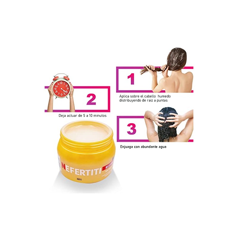 Kit Nefertiti Aceite de Argán Mascarilla para Cabello Deshidratado Seco