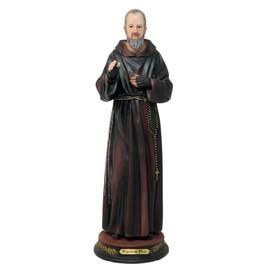 Gigi's Classy Kids 16 in Inch Saint Padre Pio Statue Figurine Imagen Figura Catholic Religious Gift Estatua