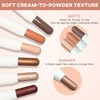 LOKFAR Cream Eye-Shadow Stick, Waterproof Cream Eyeshadow Pen Rotatable Creamy