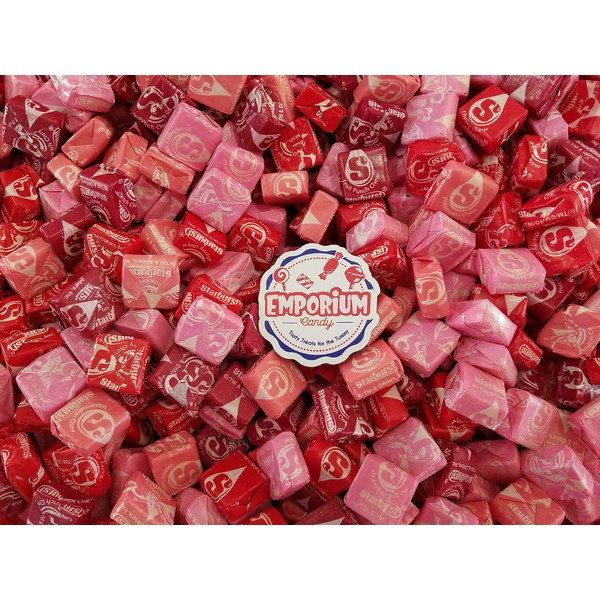 Starburst Fave Reds - Strawberry Watermelon Fruit Punch Cherry FaveReds - 1.5 lbs of Delicious Assorted Bulk Wrapped Candy with Refrigerator Magnet