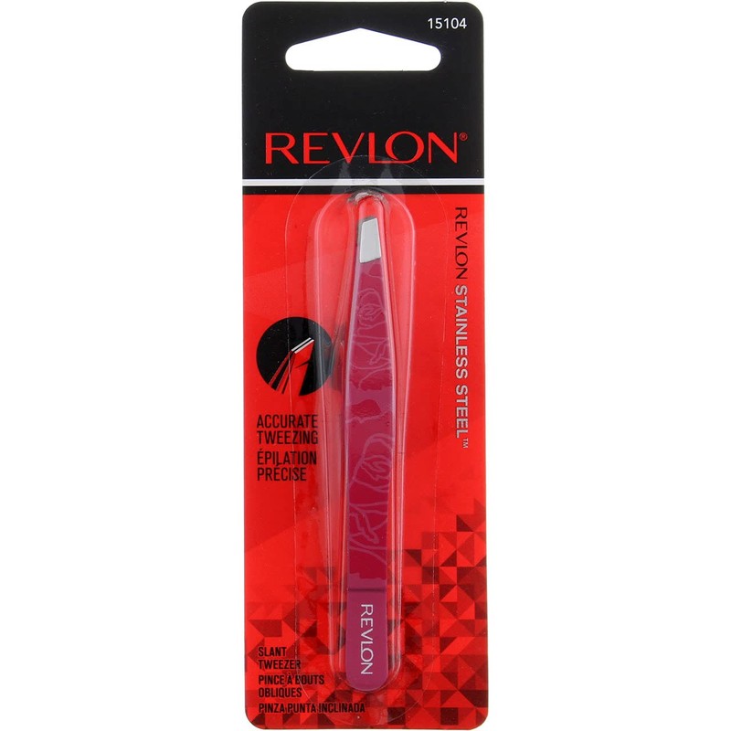 Revlon Expert Tweezer, Slant Tip (Pack of 6)