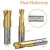 Mesee 3 Piece Welding Point Drill Bit CNC Milling Cutter