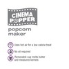 Salton Cinema Popper Popcorn Maker, One Size, White