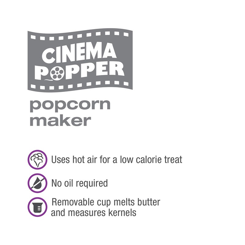 Salton Cinema Popper Popcorn Maker, One Size, White